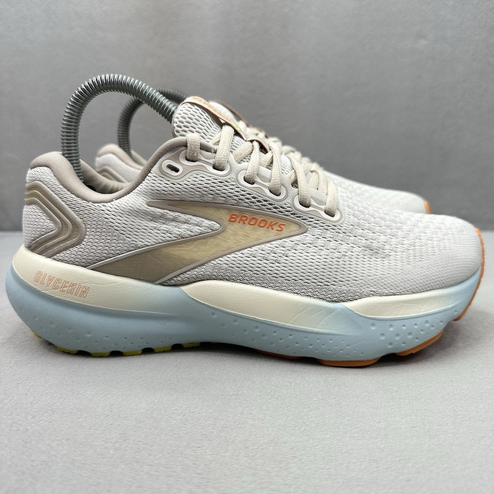Brooks Glycerin 21 Womens Size 7.5 (B) Shoes Coconut Athletic Running Sneakers
